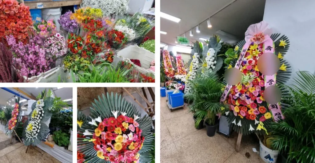 축하화환 제작 사진
